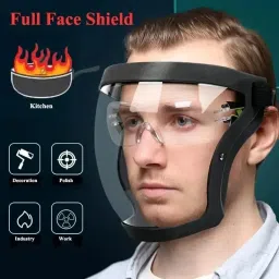 RB Whaite Shield helmet Visor Industrial Safety Coverage Full Face Protector RB Anti-fog | Anti-Scratch | Protective Fashion Wear Blowtorch, Laboratory, Power Tool, Welding, Wood-working, LaboratorySafety Goggle-14