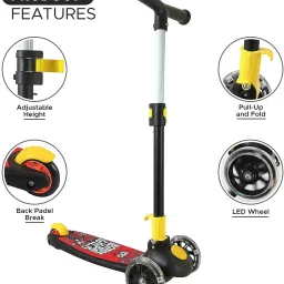 OFFERS KIDS LED WHEEL HEIGHT ADJUSTABLE SCOOTER, 50KG WEIGHT CAPACITY,FOLDABLE Kids Scooter-image-22