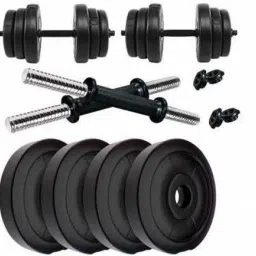 12 kg Best Quality 12kg PVC Dumbbell Set Combo Home Gym Home Gym Combo-0