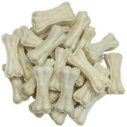 3 Inches Rawhide Pressed Flavor Dog Calcium Treat Bones for Puppy Chicken Dog Chew-image-3