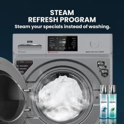ifb 8 kg 5 Star with Steam Refresh program, 9 Swirl Wash, Eco Inverter, Touch Panel with AI Fully Automatic Front Load with In-built Heater Grey image 4