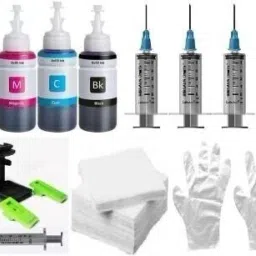 DarkTone Refill kit Compatible Dye ink for HP cartridge 805, 803, 680, 678, 682, 818, 802 Black + Tri Color Combo Pack Ink Bottle-image-73