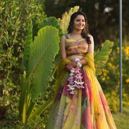 Printed, Self Design Semi Stitched Lehenga Choli-image-49