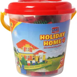 Peacock SB Holiday Home Bucket - 300 pcs Premium Blocks-11