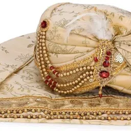 PANKSHRI ENTERPRISE Embellished, Printed Pagri-image-27