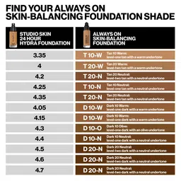 Smashbox Always On Skin-Balancing Foundation with Hyaluronic Acid 30 ml - Shade D10N image 3