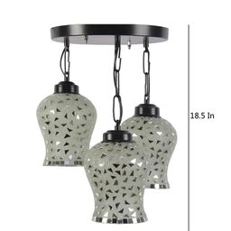 Devansh Multicoloured Mosaic Cluster Glass Ceiling Lamp image 2