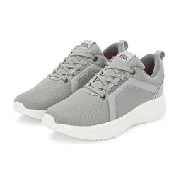 HRX by Hrithik Roshan Men Grey & White Memory Foam Mesh Running Shoes image 4