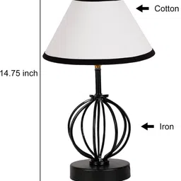 Devansh Textured Table Lamps With Shade image 5