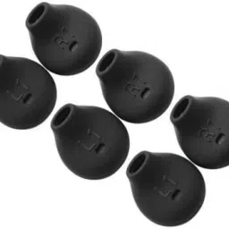 BBS PRO 6 Pcs (3 Pair) Black es Anti-Slip Silicone In The Ear Headphone Cushion-image-45