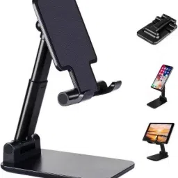 ANY KART [2021 Updated] Angle Height Adjustable Mobile Phone Holder, Table Stand, Foldable Mobile Phone Stand, Mobile Stand for Table for Study Compatible all smartphone & all IOS android Single Gimbal for Mobile-29