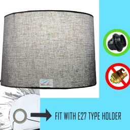 wolkomhome Lamp Shade for table and Floor Lamp Suitable For Home Decor Grey Table Lamps Lamp Shade image 4