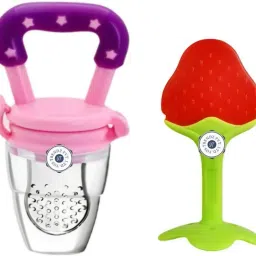 pink fruit feeder,teether- Silicone-17