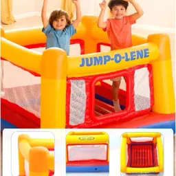 tiny tales Vinyl Bounce House JUMP -O-LENE Inflatable Bouncer With Free Pump Inflatable Hoppers & Bouncer image 5