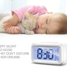 purabelle Digital White Clock image 3