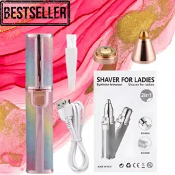 OWN EARTH Eyebrow Trimmer Pain less Hair Remover_x16 Trimmer 70 min Runtime 0 Length Settings-image-3