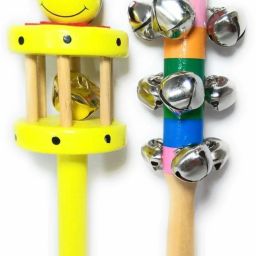 Wooden Non Toxic Rattle Toys for New Born Baby, Musical Infant Toy (Pack of 2) Rattle-picture-4