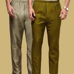 Pack of 2 Mens Ethnic Motif Viscoseblend Pyjama with adjustable waistband and Side Pockets Men Pyjama-picture-25