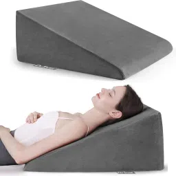 USA 365 Bed Wedge Pillow for Sleeping Back & Neck Pain Relief Leg Elevator Memory Foam Solid Orthopaedic Pillow Pack of 1-14