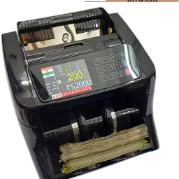 AKS AUTOMATION TOUCH MASTER Mix Value Counter with Counterfeit Detection Note Counting Machine image 2