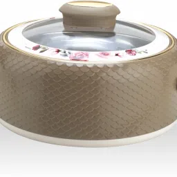 Nayasa Coral Insulated Inner Stainless Steel Casserole With Glass Lid Thermoware Casserole-23