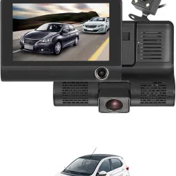 170 Degree/3 Lens G-Sensor 4Inch 3 Way DVR Video Recorder For Car Black LCD-image-92