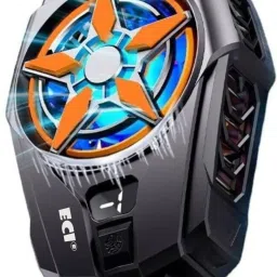 Eci Sl-09 Mobile Phone Cooler- Portable 2 Gear -Blue Backlight -LED Temperature 1 Fan Cooling Pad-image-69