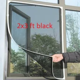HDPE - High Density Poly Ethylene Infants Washable Window Mosquito window net with Strong Self Adhesive Hook & Loop Tape Mosquito Net-6