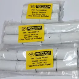 TR-551348 SWIPE MACHINE ROLL SET OF ( 20 ROLLS ) 48 GSM THIN PAPER Thermal Cash Register Paper-image-2