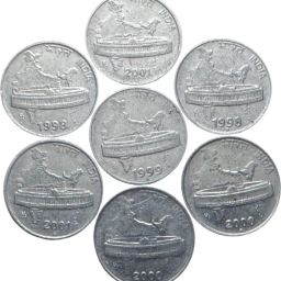 50 Paise Stainless Steel Coin Set of 7 (1988-2016) for Gifting & Collection Medieval Coin Collection-image-62
