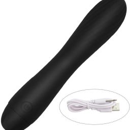 Black Silicone VIB Massager | Rechargeable | Waterproof-image-5