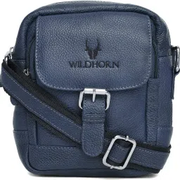 Blue Men Sling Bag Leather Sling Bag for Men-image-51