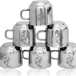 Pack of 6 Stainless Steel High Polish Double Wall Tea & Coffee Cups for Home & Office-image-47
