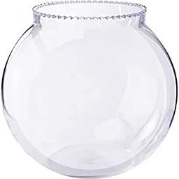 generic CAS 1L to 14L Glass Fish Bowl (Upto 3.6L) 8 inches Extra Thick Glass (80-200g) Increased in Weight from Normal Variant image 1
