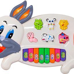 Rabbit Musical Piano|3 Modes Animal Sounds,Flashing Lights&Wonderful Music95-image-5