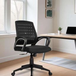 ® Heavy Duty Office Chair With Tilting Push Back Seat / Locking Seat Revolving Nylon Office Arm Chair-image-31