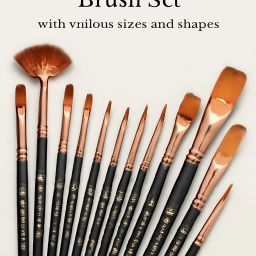 HIGH QUALITY Artists, Painting Brushes Set of 12.A+-image-8