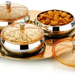 Royal Festival Stylish Jar Set, Serving Bowl, Tray Serving Set-25