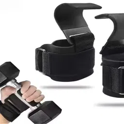 Lifting Hooks Wrist Support with Steel Hooks for Powerlifting, Deadlifts Wrist Support-image-42