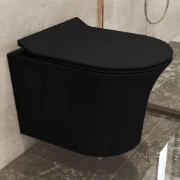 Ceramic Rimless Wall Hung Toilet & Soft Close Seat-P Trap (APS-775-CUTE) Western Commode-25