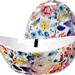 Melamine Serving Bowl Medium Melamine Donga Set with Serving & lid White Color Melamine Serving Bowl Set for Kitchen Melamine Serving Bow-18