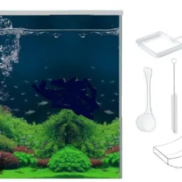 2 in 1 Acrylic Floating & Sinking Fish Food Feeder for Aquarium Fish Manual Fish Feeder-image-83