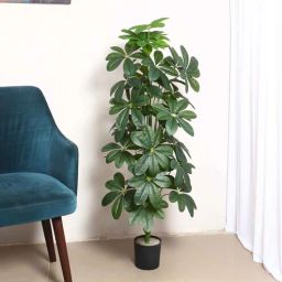 arick decor Artificial Schefflera Plants with Pot-picture-6