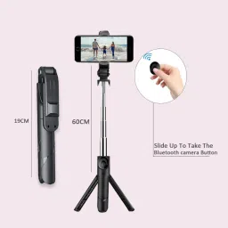 Mobtude Selfie Stick Multi-Function Wireless Bluetooth Tripod Tripod image 2