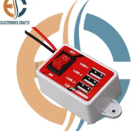 electronics crafts 12 volt DC MOBILE CHARGER 3 USB PORT Educational Electronic Hobby Kit image 3