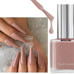 Best Quick drying, Long-Lasting Dull Brown Nail Polish with Glossy Gel Finish Dull Brown-image-0