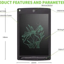vicorp LCD Writing Slate 8.5 Inch Digital Drawing Pad Quick Erase Reusable Slate image 3