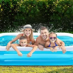 R Ground Portable Swimming Pool for Adults with Electric Air Pump (8.7-Feet) Inflatable Swimming Pool-12
