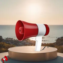 guggu Handheld Megaphone with Siren, Microphone & Rechargeable for Outdoor EventsB174 Megaphone Portable Megaphone Siren Loudspeaker Function &Long Battery BackupS174 Outdoor PA System-picture-10