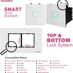 HomeMate Wi-Fi Smart 24 A Touch Switch ,Works with Alexa, Google Assistant and Siri Smart Switch image 3